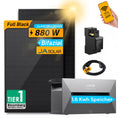 Bild in Galerie-Betrachter laden, EFORU 880W Anker Komplettset Balkonkraftwerk mit Solarspeicher, enthält 2x440W bifaziale Glas-Glas-Solarmodule, ,Anker SOLlX nker SOLIX Smarter Zähler und Kabel
