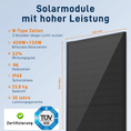 Bild in Galerie-Betrachter laden, Solarpanel Glas-Glas Module für Balkonkraftwerk Topcon Bifazial Full Black
