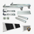 Bild in Galerie-Betrachter laden, E.For.U Balkonkraftwerk Balkon-Einfachhalterung, Verstellbar Winkel 0 ° oder 10-30°, Einfacher Einfacher Solarpanel Balkon Montagesatz
