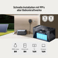 Bild in Galerie-Betrachter laden, EFORU 960W Komplettset Balkonkraftwerk mit Solarspeicher, enthält 2x480W bifaziale Glas-Glas-Solarmodule, Anker-Wechselrichter 800W, Anker SOLlX Solarbank E1600 und Kabel
