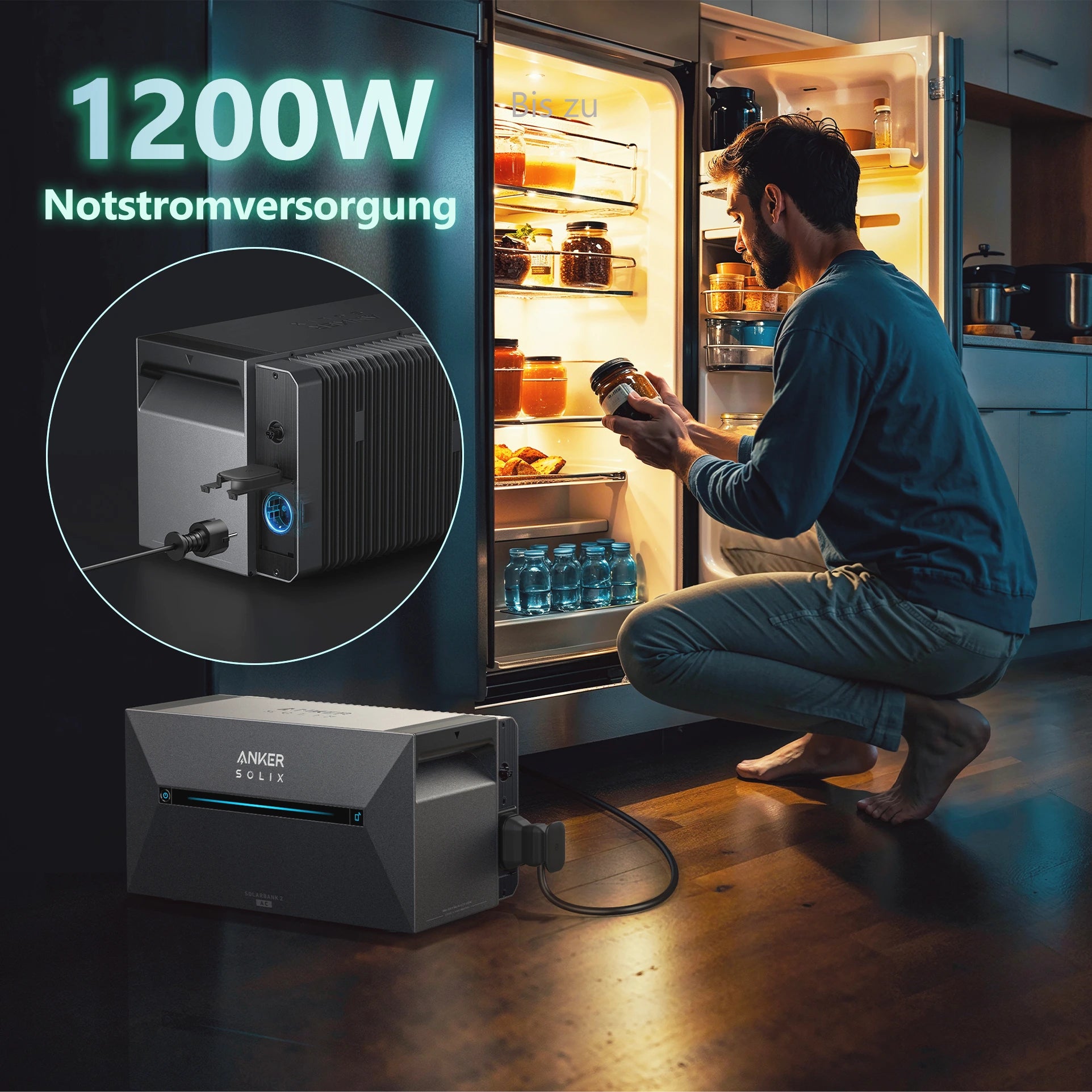 EFORU Speicher Anker Solix Solarbank 2 E1600 AC, inklusive kostenloser smarter Zähler