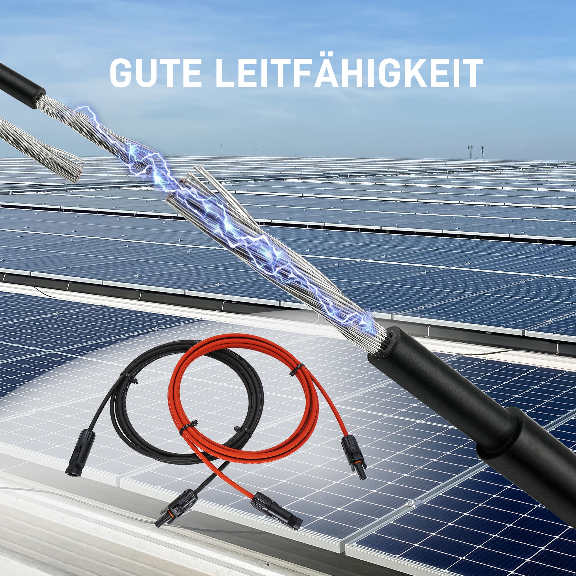 E.For.U Solarkabel Verlängerung mit MC4 Stecker