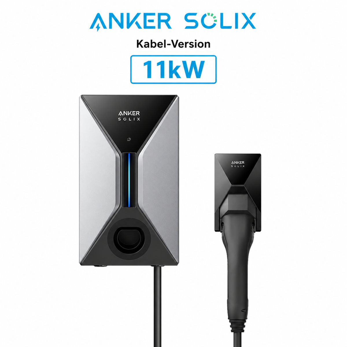 Anker SOLIX V1 Smartes Ladegerät Wallbox für E-Autos - 7.4kW/11kW/22kW, Steckdosenversion und Kabelversion