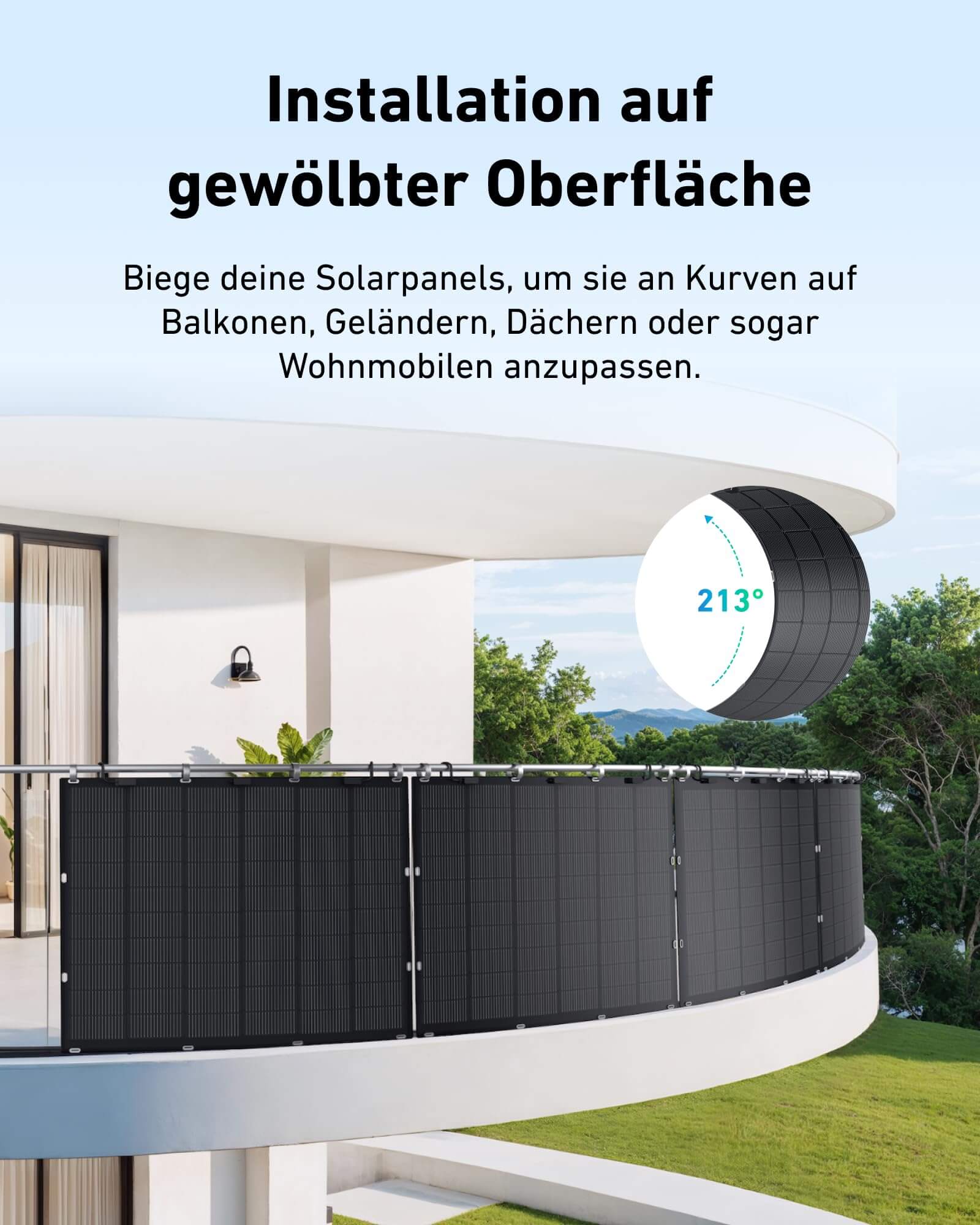 FLEXSOLAR Flexibel Solarmodul Solarpanel Monokristallin für Camping Wohnmobil IP67 225Wp/Stück