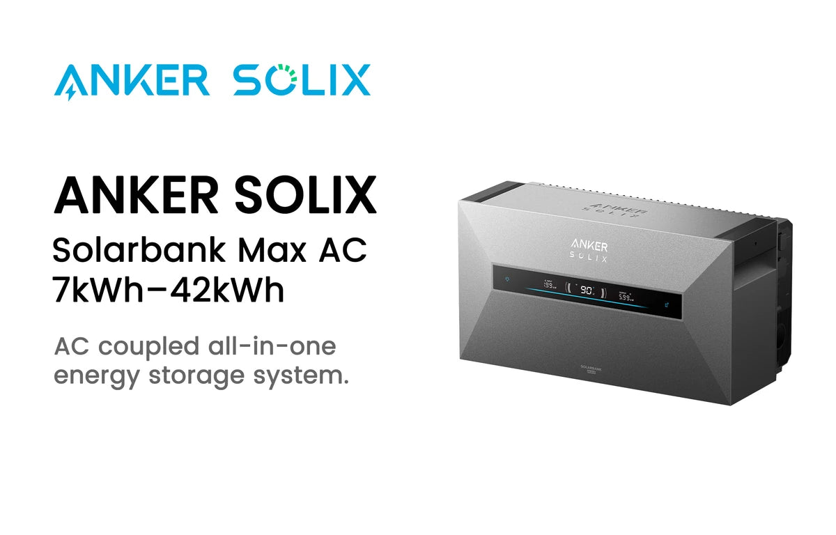 Anker AC-gekoppelte Speicher im B2B-Großhandel bei E.FOR.U – u. a. Anker SOLIX Solarbank Max AC