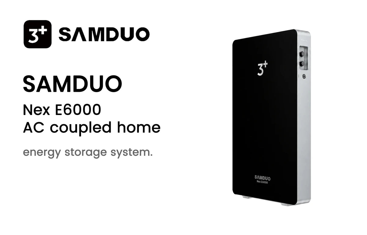 SAMDUO AC-gekoppelte Speicher im B2B-Großhandel bei E.FOR.U – u. a. SAMDUO Nex E6000