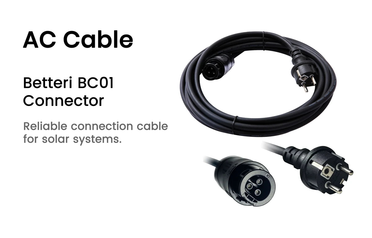 AC Kabel mit Betteri BC01 Buchse – Zubehör im B2B-Großhandel bei E.FOR.U