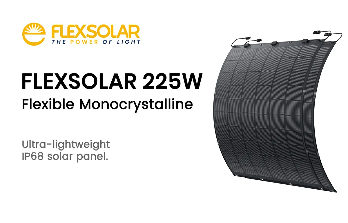 FLEXSOLAR Flexibel Solarmodul Solarpanel Monokristallin für Camping Wohnmobil IP67 225Wp/Stück – Solarmodule im B2B-Großhandel bei E.FOR.U